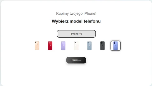 Osoba w sklepie trzyma telefon